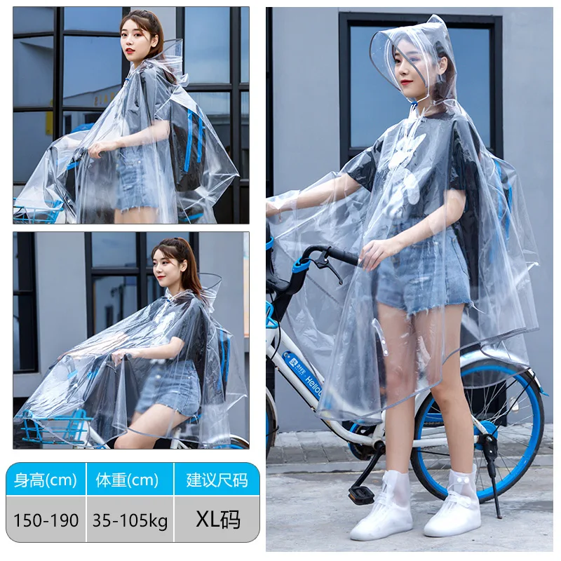 

Korean Bicycle Raincoat Reflective Women Waterproof Rain Poncho Student Impermeable Rain Jacket Poncho Lluvia Rain Gear AC50RC