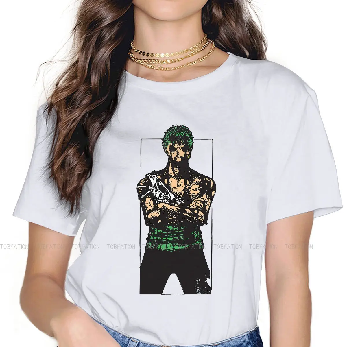 

My Crewmate's Pain is My Pain Women's T Shirt One Piece Monkey D Luffy Anime Ladies Tees Kawaii Tops Graphic Tshirt Loose 5XL
