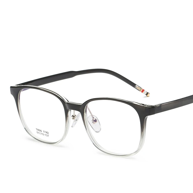 Ультралегкие TR90 очки рамки новая мода для мужчин и женщин плоское зеркало рецепт