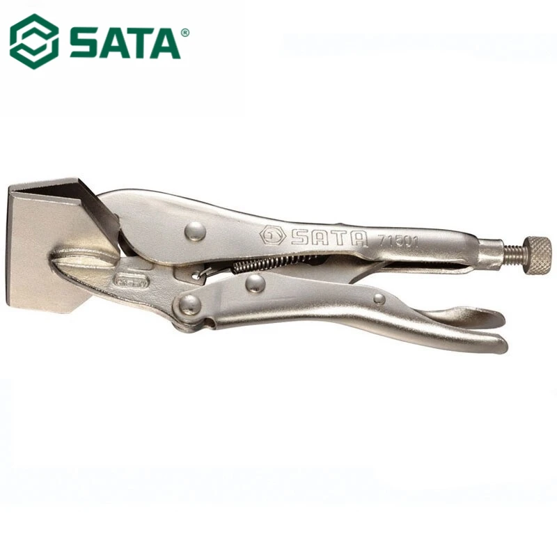 Инструмент SATA фиксирующие плоскогубцы 8 &quotширокие челюсти железные