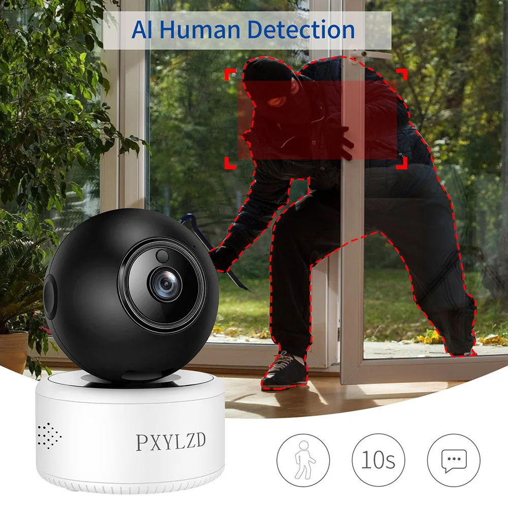 

2K 3MP Baby Monitor with Camera Wifi Home Security Camera AI Humanoid Detection Alarm Two Way Audio Baby Sleeping Nanny Camera