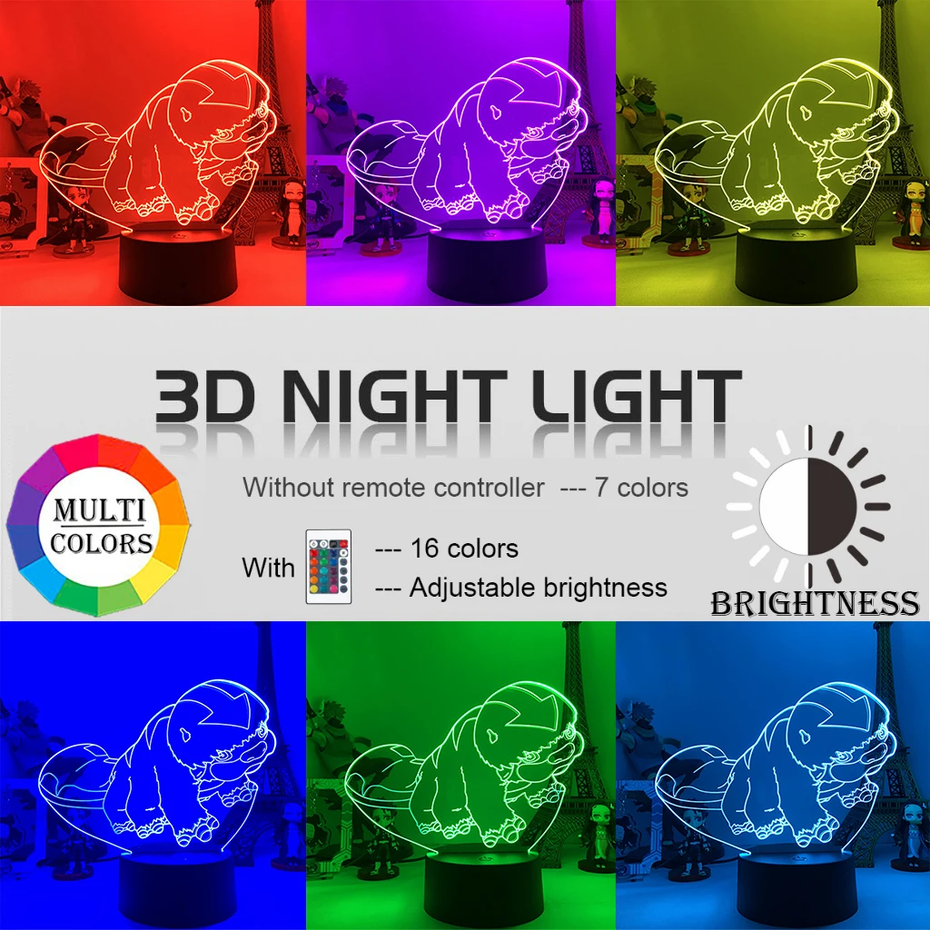 Аватар Легенда Об Аанге Appa лампы для домашнего декора детям подарок на день