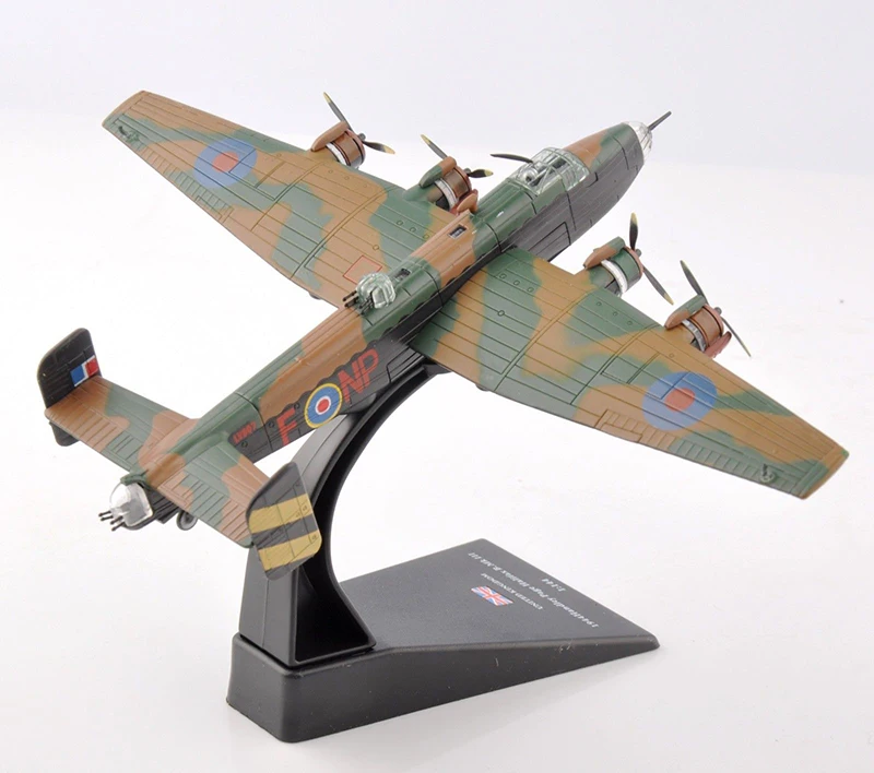 

1:144 scale WWII royal air force bomber UK 1944 handley Page Halifax B.Mk III fighter Army airplane air craft toy Alloy model