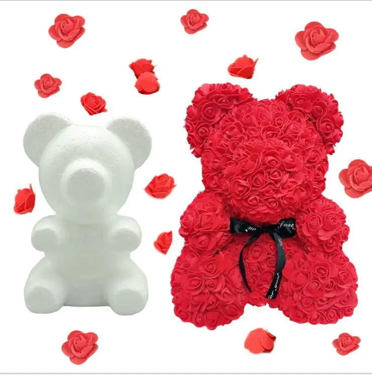 

1pc Modelling Polystyrene Styrofoam Foam Teddy Bear Mould White Craft Balls DIY Birthday Party Decoration Wedding Gift Flower