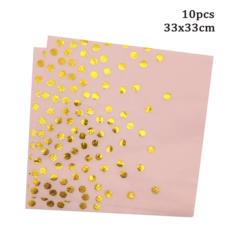 Столовые салфетки в розовую точку скатерть одноразовая посуда для девочек дня