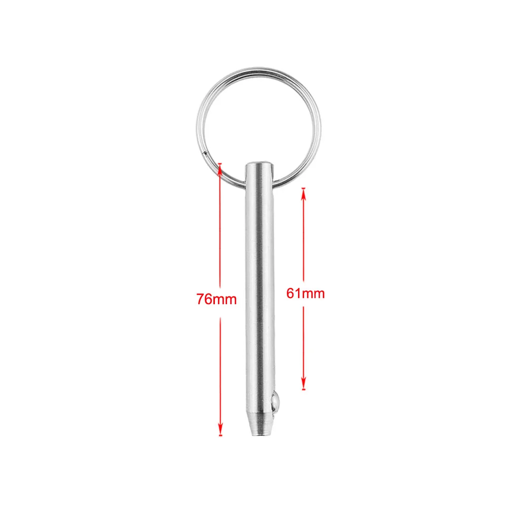 

4x Stainless Steel 316 Quick Release 10mm Pin Bimini Boat Pin Detent Ring