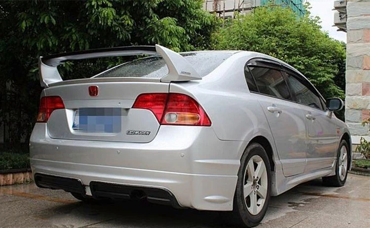 Спойлер заднего крыла автомобиля из АБС пластика для Civic 2006 2011 Honda FD2|Спойлеры и