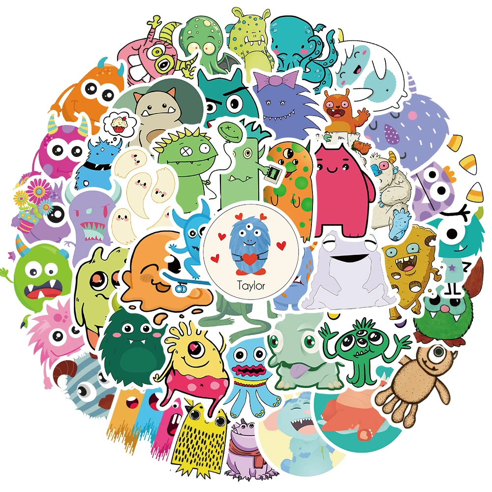 Наклейки Мультяшные для гитары багажа скейтборда чемодана 10/50 шт. | Игрушки и