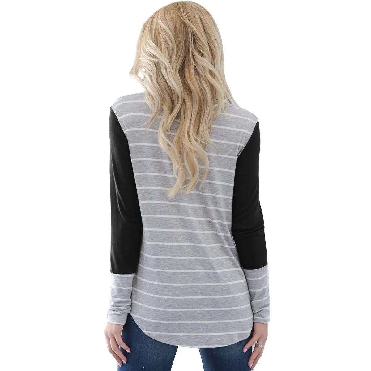 

Woman Sweatshirt Spring 2020 New Sexy Hooded Striped Autumn Long Sleeve Hoodies Pullover Casual Hoodie Gothic Plus Size Women