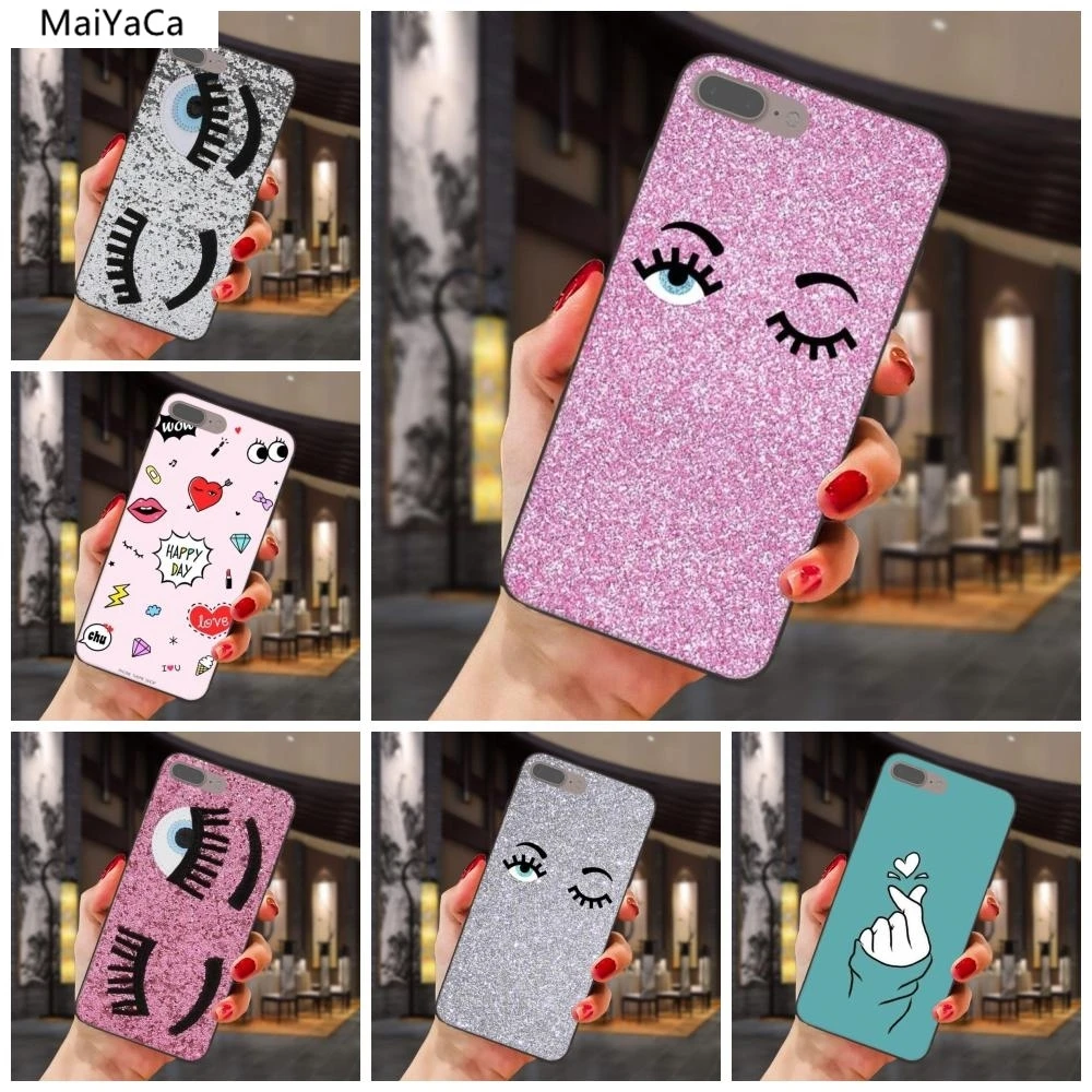 MaiYaCa модные Chiara Ferragni глаза телефонные чехлы для iPhone 6 7 8 Plus X XS XR 11 Pro Samsung чехол