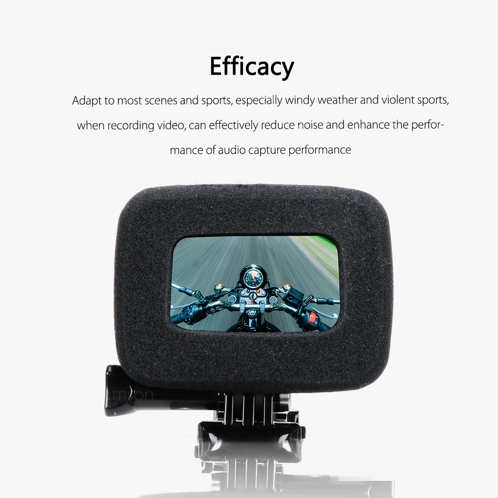 Губчатый чехол Vamson для камеры Go Pro Hero 8 Черный Защитный лобового стекла защита от
