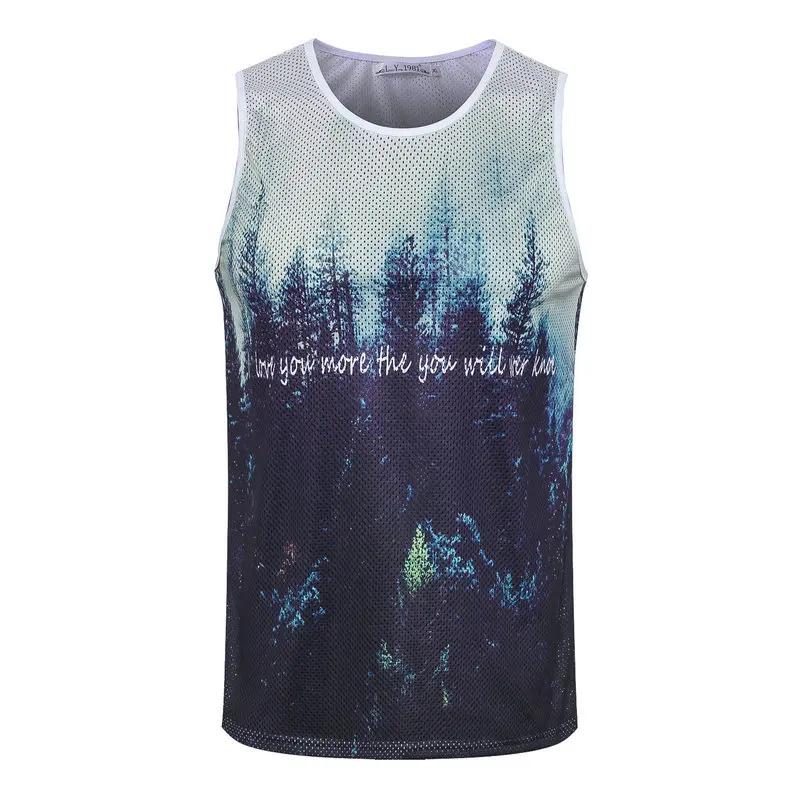 Мужская футболка Blusa masculina Повседневная безрукавная в стиле хип хоп для