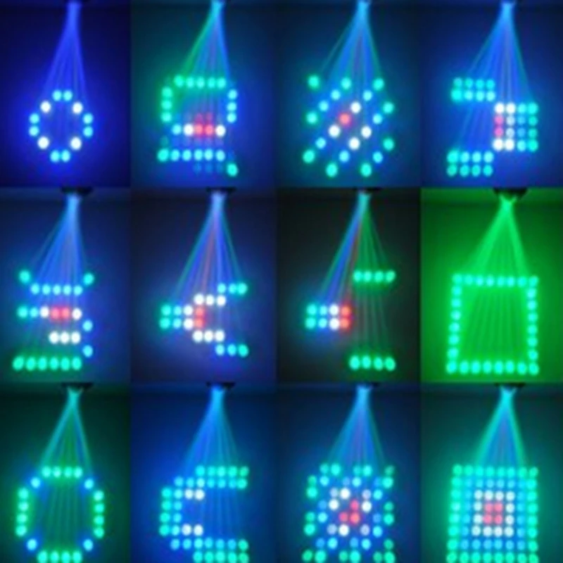 Новый Авто/звук активных 64leds RGBW ЭТАП Микшеры Клубная вечеринка шоу сотни моделей