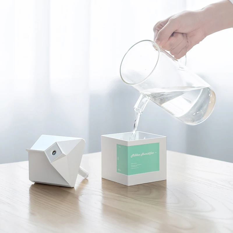 Ultrasonic Mist Maker Portable Aroma Diffuser Office Humidifier Milk Box Household Two Use Spray For Home Air Humidifiers | Дом и сад