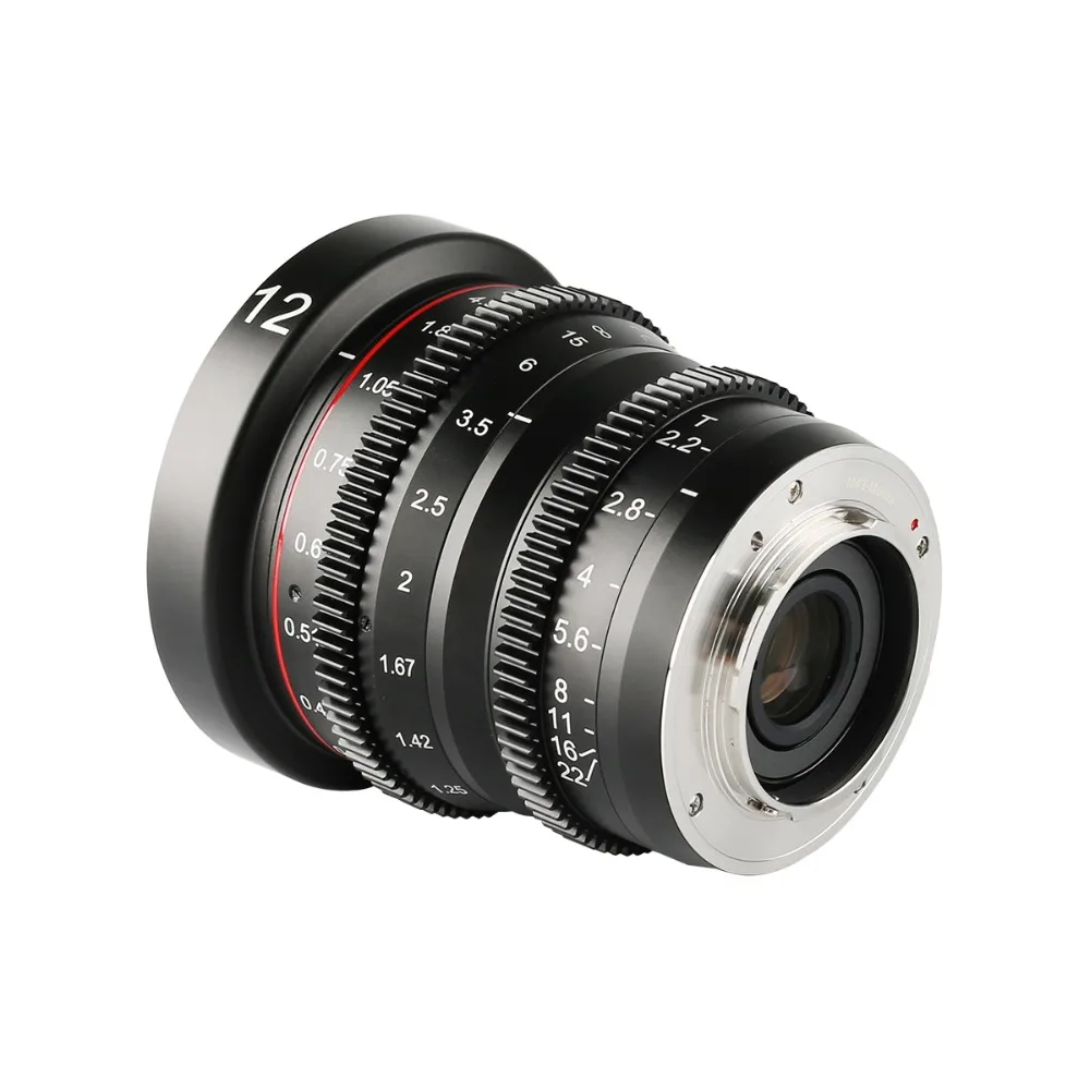 Meike 12 мм T2.2 ручная фокусировка портретный кино объектив для оlympus Panasonic MFT, M4/3 крепление G9 GX7 GX8 GH3 GH5 E-M5 E-P5 OM-D EM10
