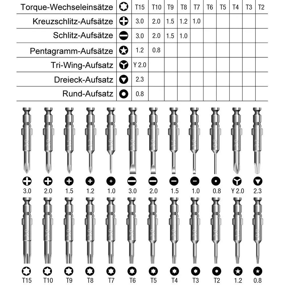 

25 In 1 Torx Precision Screwdriver Bit Set Hand Tools Screw Driver Kit Screwdriver Set For Xiaomi Mobile Phones Repair Tools