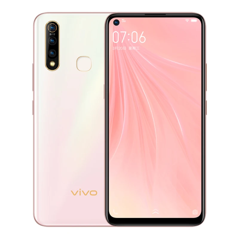 Мобильный телефон vivo Z5x, 6,53 дюймов, экран, 4 Гб ОЗУ, 64 Гб ПЗУ, Восьмиядерный процессор Snapdragon710, Android 9, 5000 мАч, смартфон с функцией распознавания лица