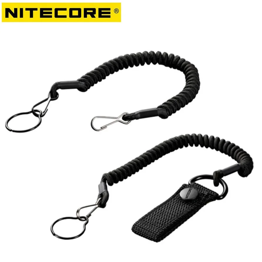 

Nitecore NTL10 NTL20 Flashlight Tactical Lanyard Punched Stainless Steel Ring Safety Rope for 25.4mm Diameter Lamp,Free Shipping