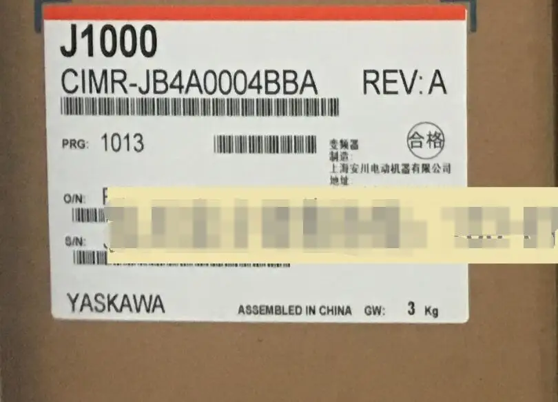 

Инвертор J1000 новый оригинальный аутентичный CIMR-JBBA0006BBA 0,75 кВт однофазный 220В