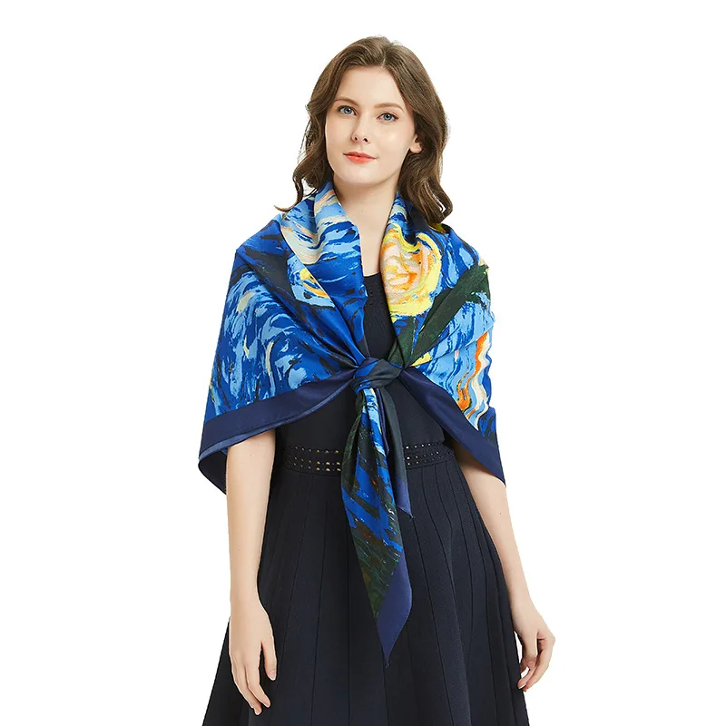 

sunscreen Silk Wraps Scarf Summer Shawls ScarvesLadyBandana Hijabs beach Bufand de seda Foulard ensoieprotecto solar playa rusia