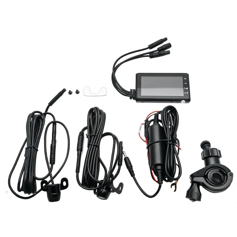 3 дюймов мотоцикл DVR Sprint Камера Full Hd 1080 P/720 P ЖК дисплей двойной переднее и заднее