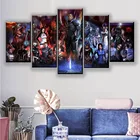 Современный настенный художественный холст HD принты плакат для дома декоративный 5 шт. Игра Mass Effect роль живопись рамки модульная фотографии