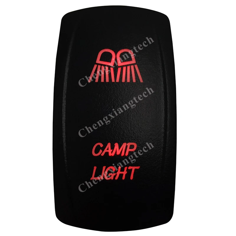 

5 Pin ON OFF SPST Red Led Camp Light Rocker Car Boat Dashboard Light 12v 24v Toggle Switch for Carling ARB Narva 4x4 Style