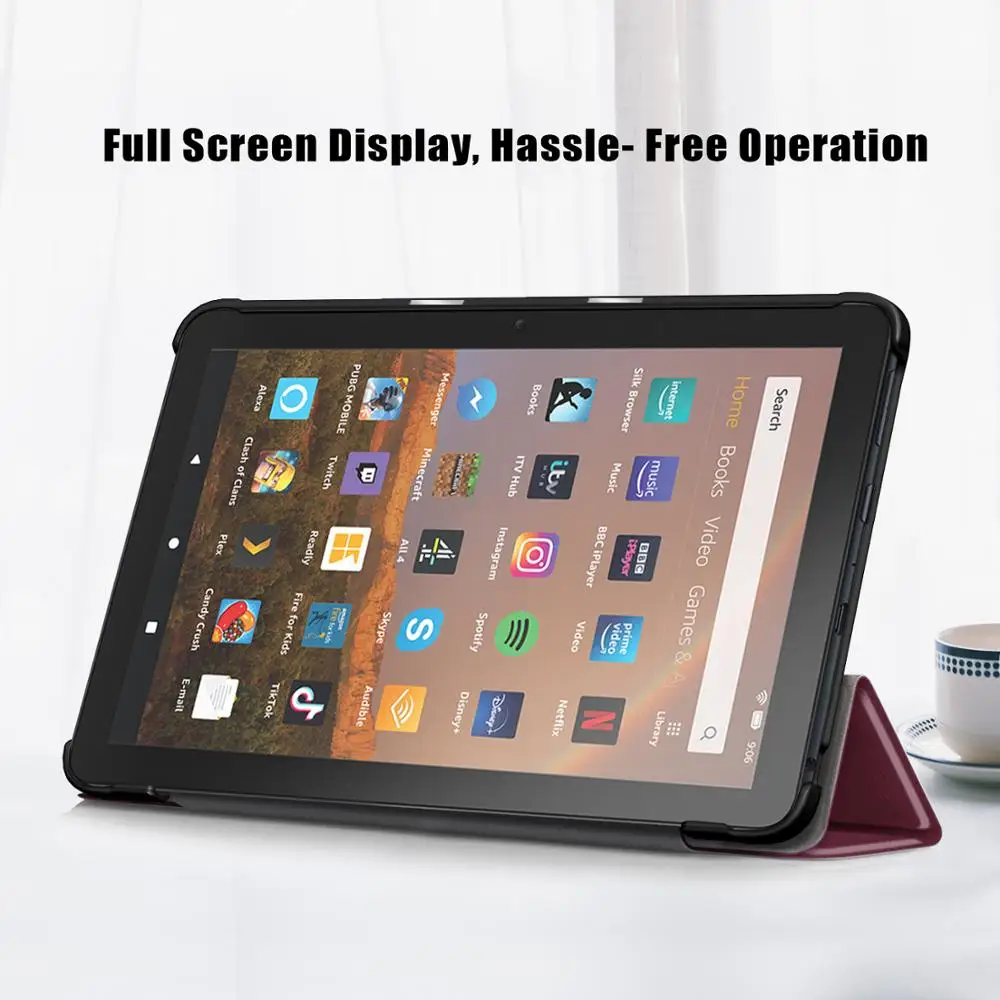 GLIGLE Высококачественный тонкий магнитный чехол для Fire HD 8 2020 защитный + стилус