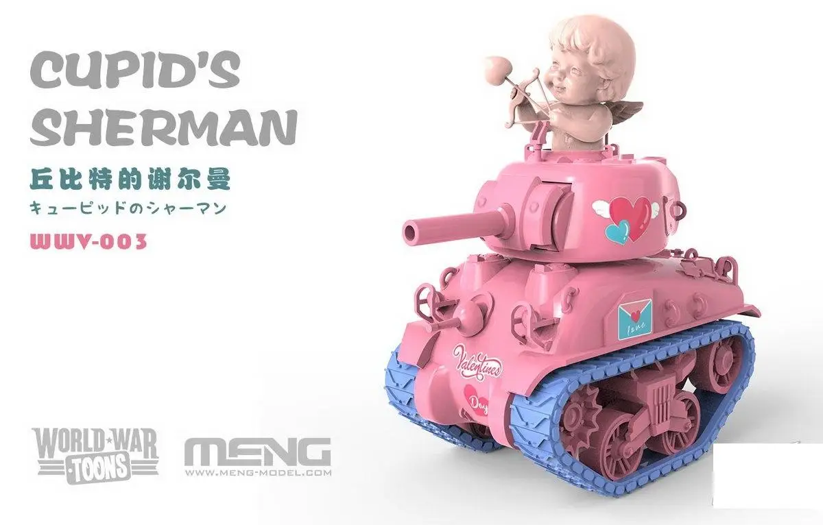 

MENG WWV-003 Q VERSION World War Toons Cupid's Sherman Tanks Limited 2020