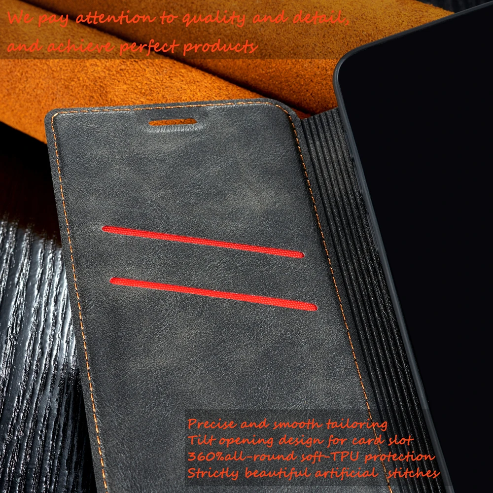 

PU Leather Luxury Phone Cases For Huawei P20 Pro Ultra Thin Magnetic Covers With Credit Card-Slots Huwei P20Pro Bumper Fundas