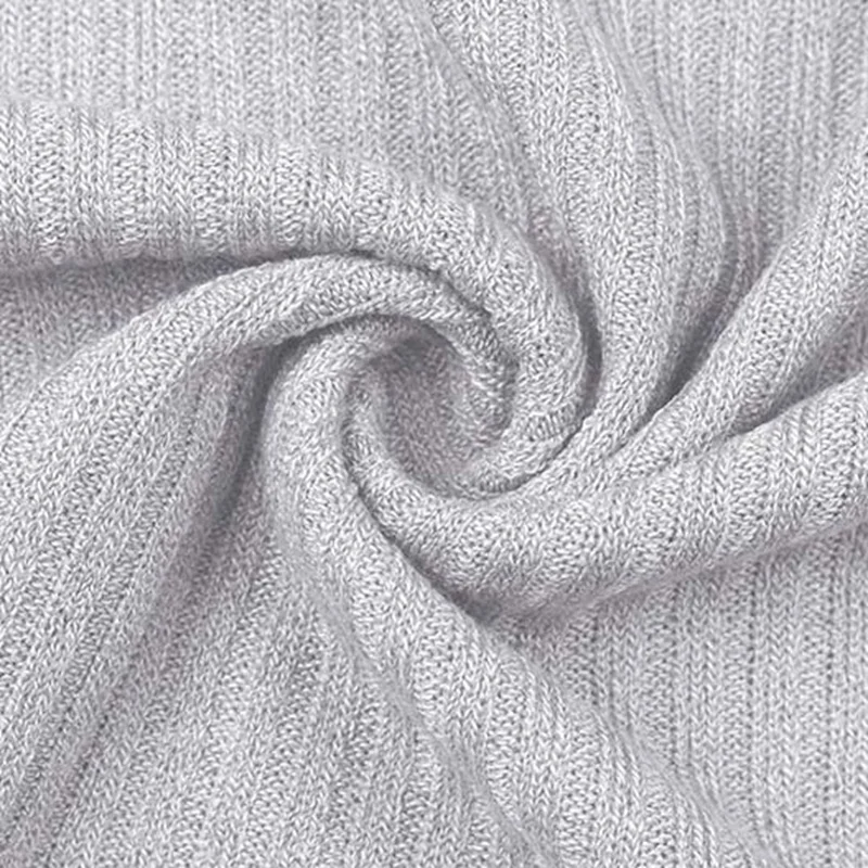 

Women Fashion Casual Long-Sleeved Round Neck Solid Color Trousers Casual Suit Gray