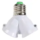 Держатель лампы 2 в 1, адаптер разветвителя, прочный двойной цоколь лампы, держатель подставки, аксессуары для освещения