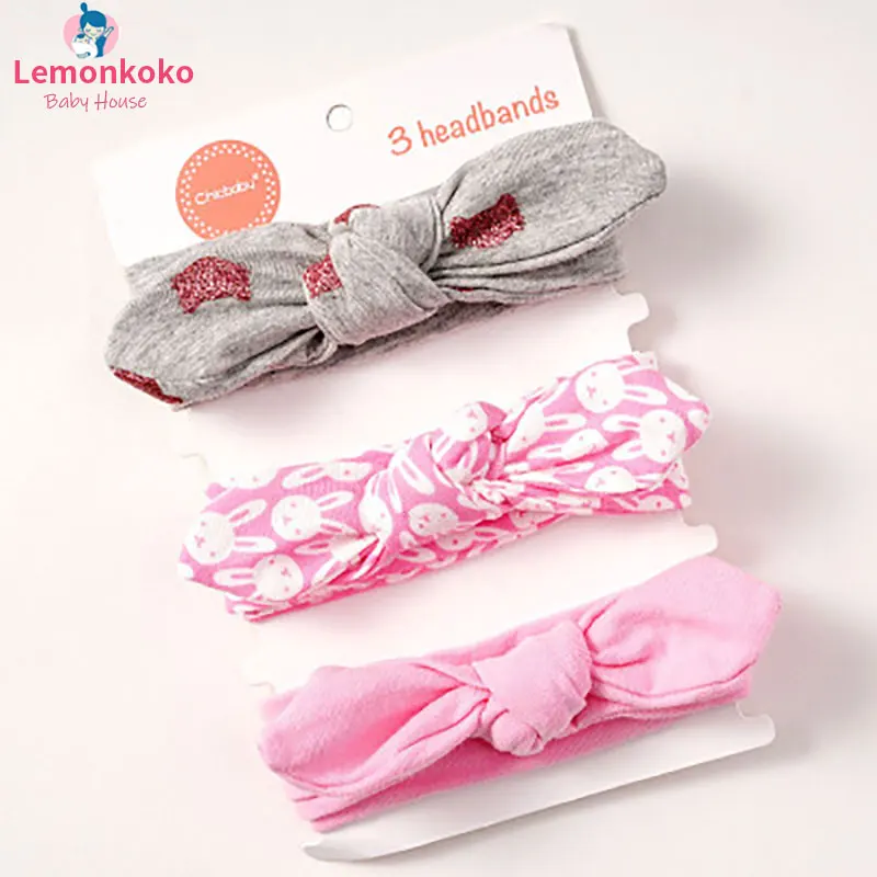 Детский головной убор Lemonkoko 3 шт. повязка на голову для девочек детские