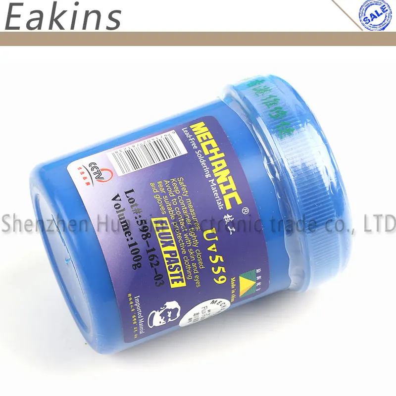Пастообразный флюс MECHANIC 100g UV223 + UV559 паста с бесплатной очисткой для реболлинга BGA