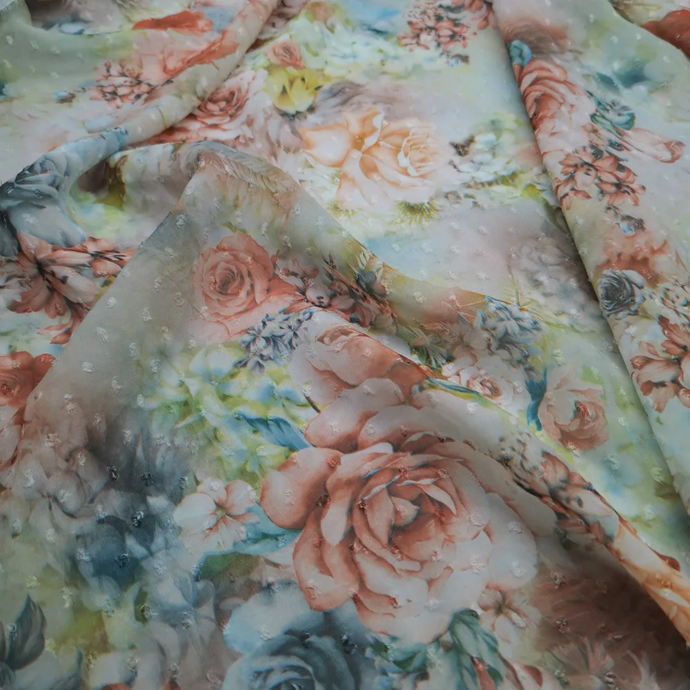 chiffon fabric dress 75D summer soft silky breathable DIY ribbon scarf cosplay | Дом и сад