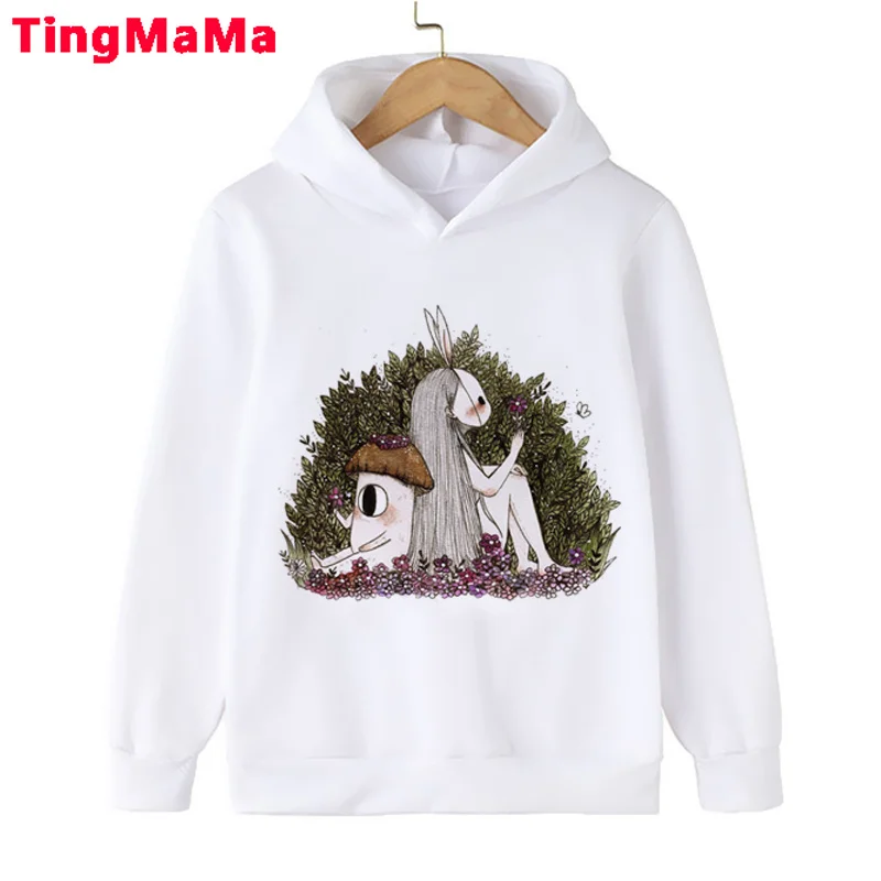 

Mushroom big sister enfant hoodie aesthetic graphic anime Fleece roupas infantis masculino costume boys