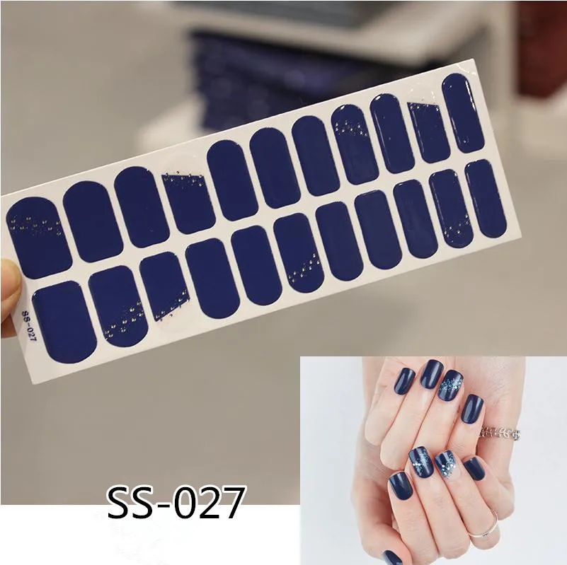 ss-027 22 наконечника/лист, Высококачественные наклейки для ногтей, горячая Распродажа, многоцветные, Мультяшные, модные, милые, разные цвета на выбор - Цвет: ss-027