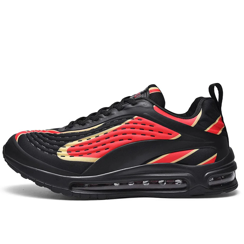 

Full length air cushion men's 2021 new autumn lovers cross border large size flying woven sports running shoes