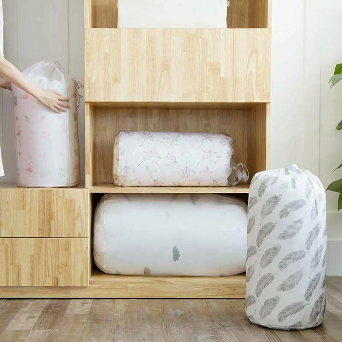 Большая сумка для хранения одеяла одежда Прачечная одеяло кровать подушки обувь