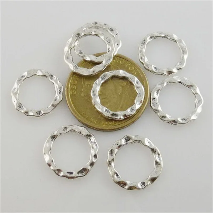 

20pcs Zinc Alloy Antique Silver Circle Round Charms For DIY Jewelry Making Accessories 12185