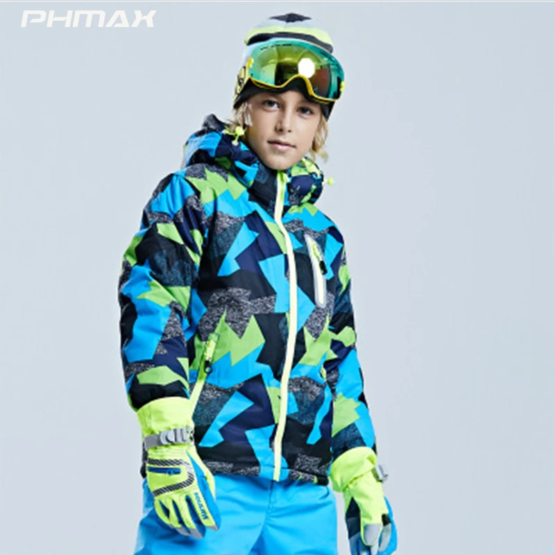 

PHMAX Snowboard Wear Children's Ski Jacket Snowboard Jacket Boys Snowboard Jacket Waterproof Outdoor Sports Hiking Skiing Jacket