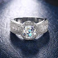 ustar luxury 8mm aaa cubic zirconia wedding rings for women full cz crystals engagement rings female fashion jewelry anel