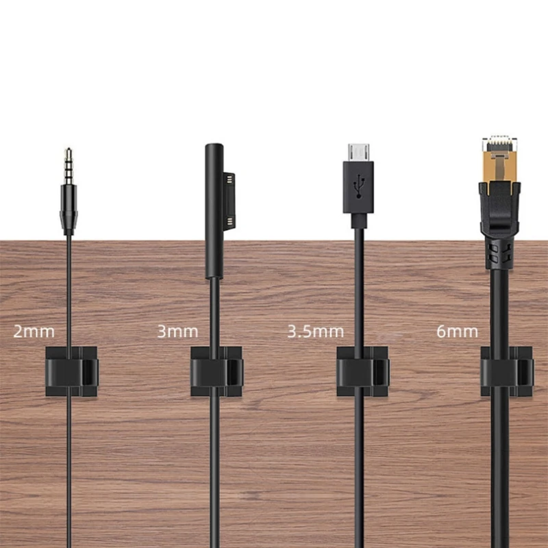 10 шт. клей самоклеящийся зажим для проводов Держатель кабеля квадратный