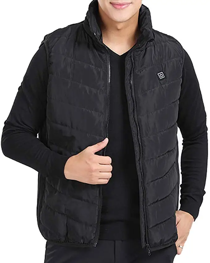 Жилет с подогревом теплый пуховик USB батареей жилет электрическим током горячий