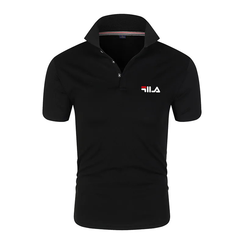 Летняя новая одежда мужская рубашка-поло Повседневная деловая рубашка с