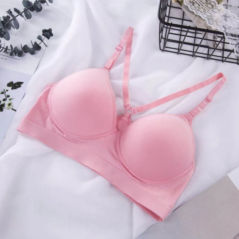 

Women Summer Push Up Bra Lingerie Back Cross Straps Fitness Underwear Bra