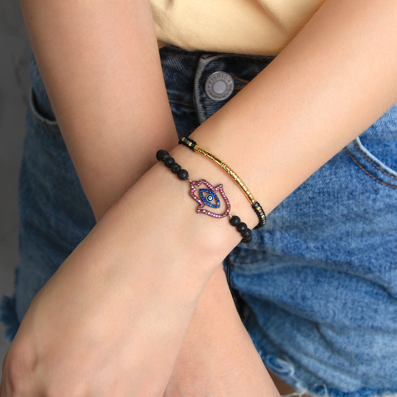 

Miyuki Beads Bracelets Gold Bar Link Wrap Bracelet Handmade Miyuki Beaded Strands Wrap Pulseras Friendship Jewelry 2021