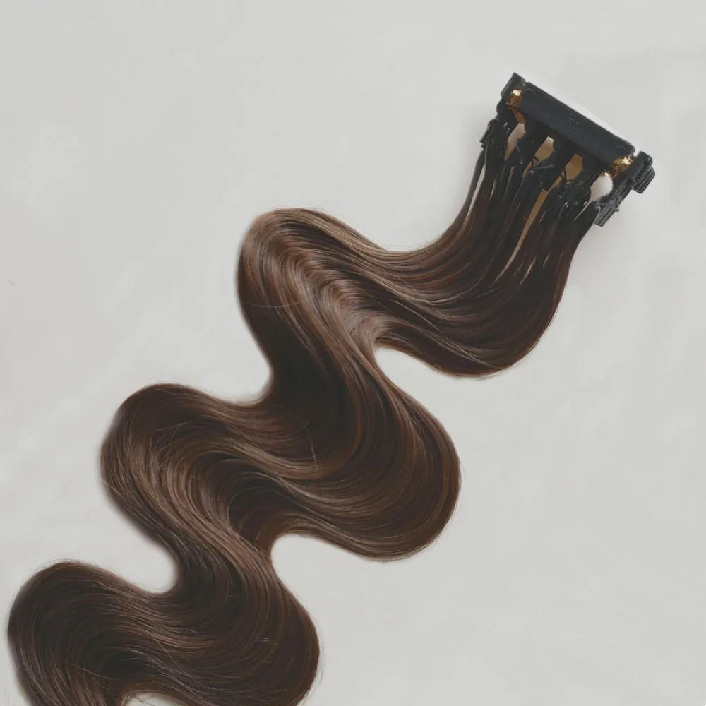 22inch Second Generation 6d Virgin Hair Extensions Body Weave For Hightlights Hair Salon Tools