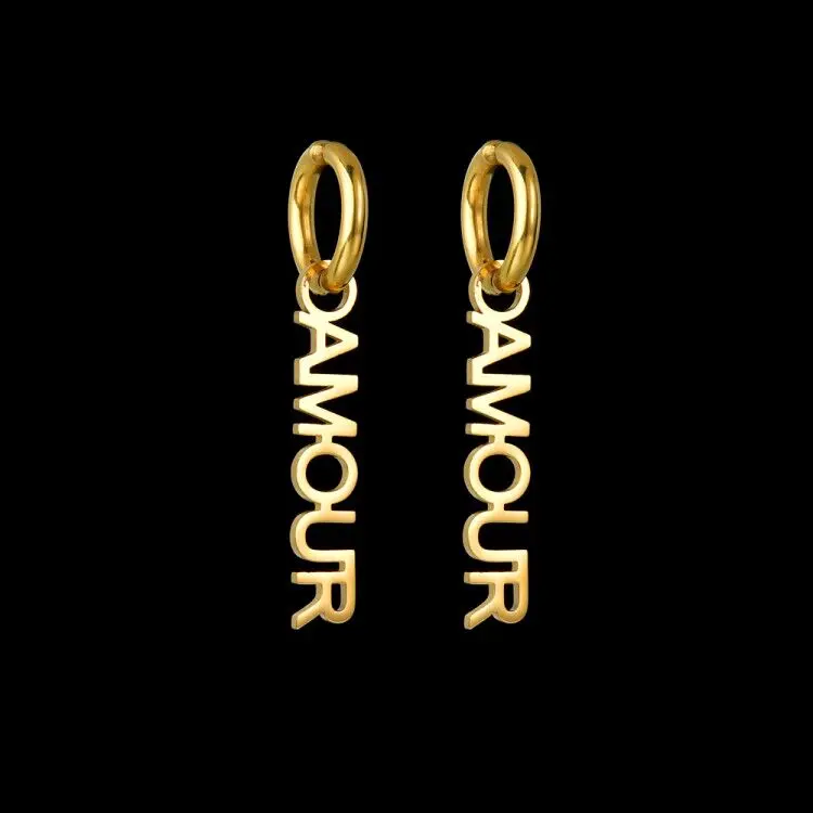 

Goxijite 2020 Fashion Custom Name Ear Cuffs Gold Ear Cuff Clip Earrings For Women Custom Name Climbers No Piercing Earring