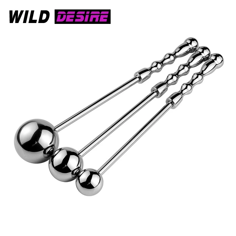 Анальная пробка из нержавеющей стали с металлической ручкой для мужчин и женщин